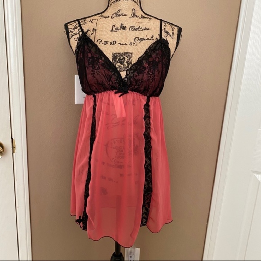 Sheer sexy nightgowns w/ kimono robe random color​ - Picture 2 of 8